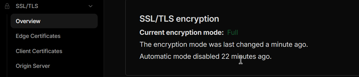 Cambio a Full Strict en Cloudflare