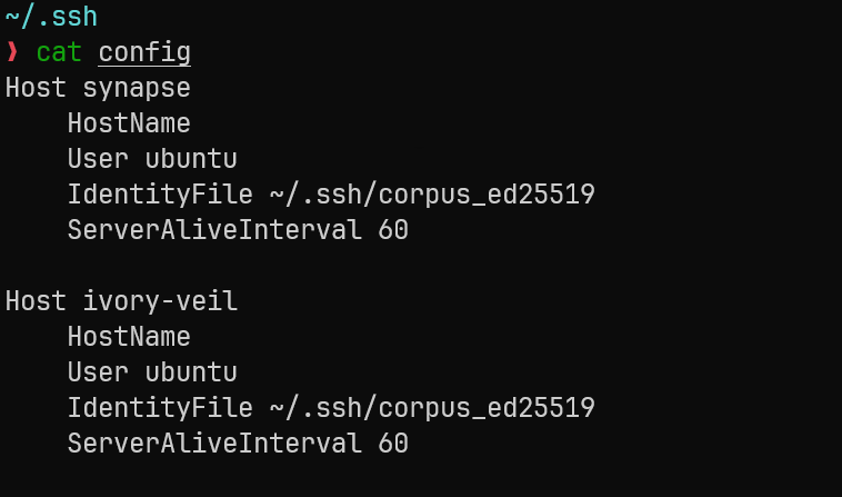 SSH config final