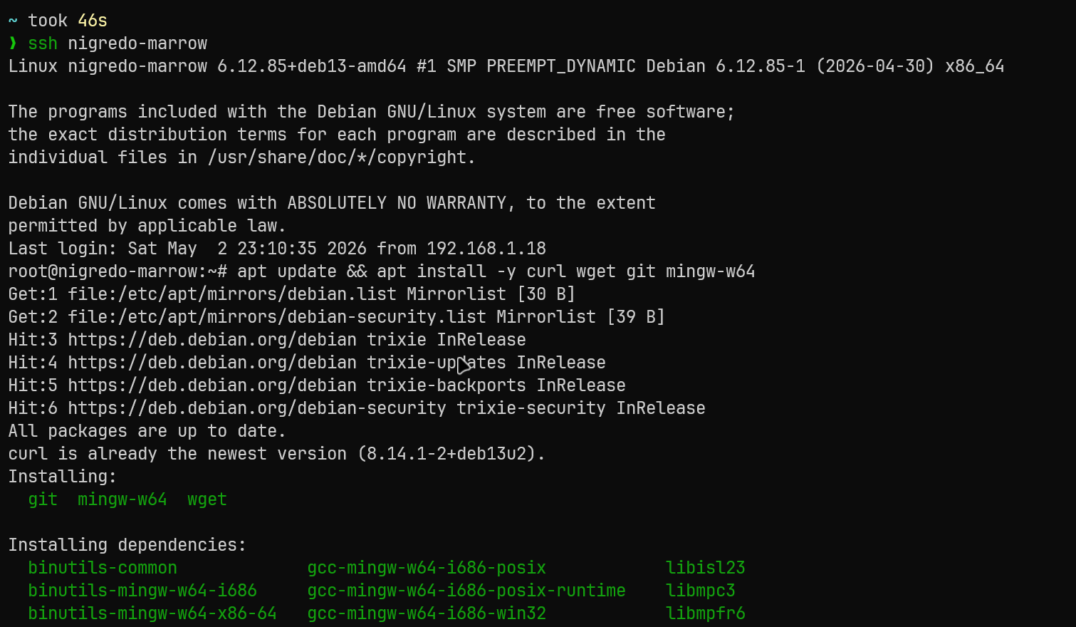 Instalación de dependencias en Debian