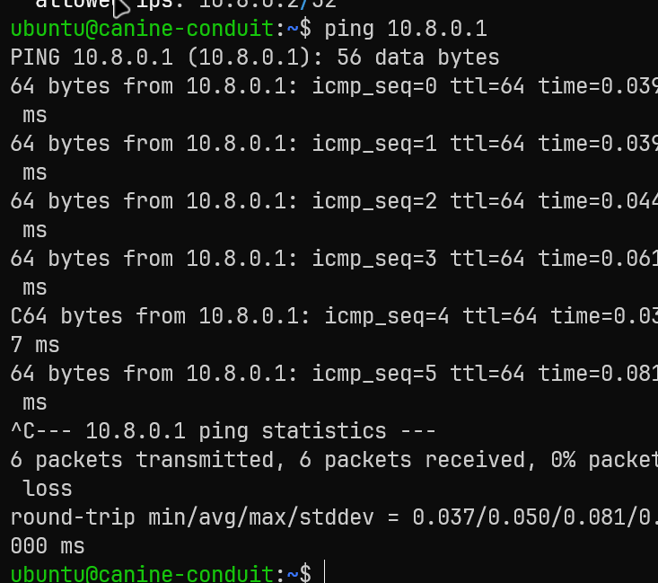 Ping exitoso Synapse → Proxmox
