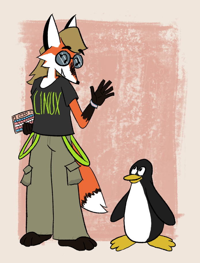 Xenia y Tux juntos