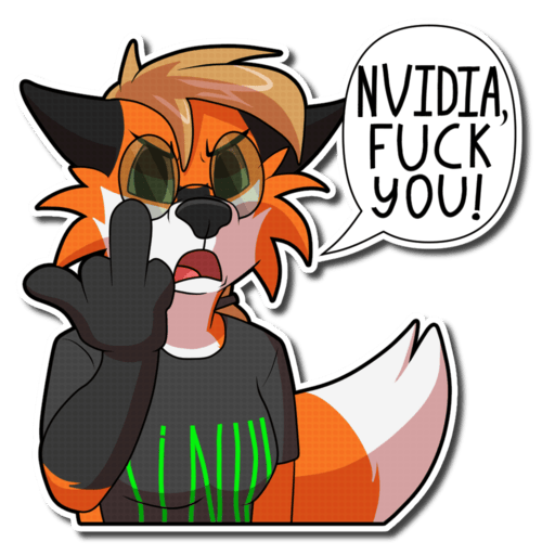 Sticker: fuck nvidia