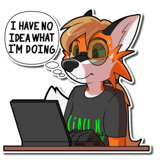 Sticker: no idea what I’m doing